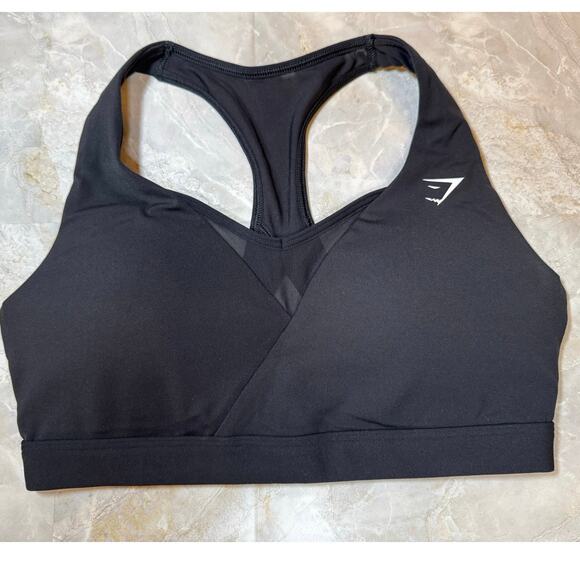 NWOT Gymshark Sports Bra Black Size Small - Picture 1 of 5